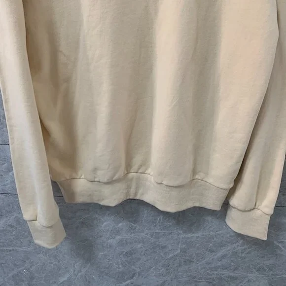 Spider Worldwide Beige Cotton Hoodie